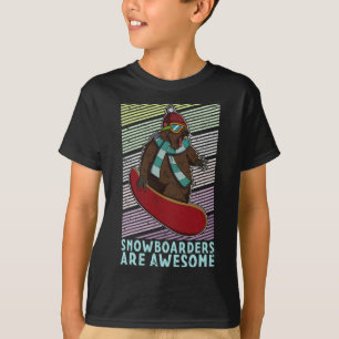 Snowboard skiën Snowboarder Competitieve activitei T-shirt