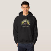 Snowboard skikat De Meowtains roepen Hoodie (Voorkant volledig)