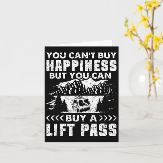 Snowboard skilift  die je niet kunt kaart (Gele Bloem)