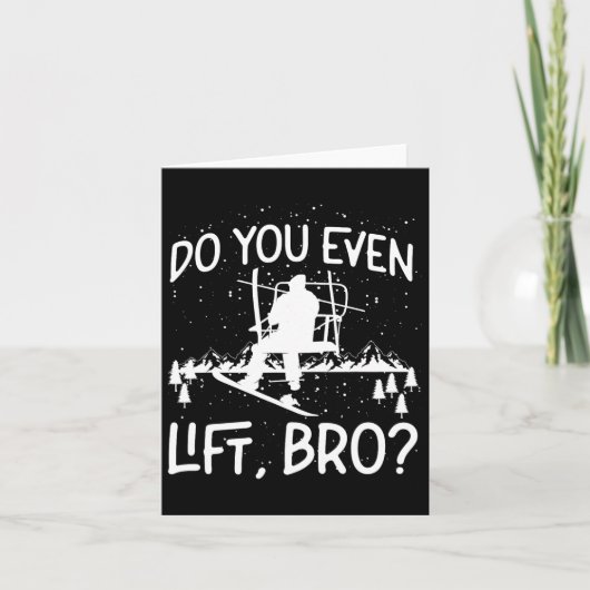 Snowboard skilift doe je zelfs lift1 kaart (Voorkant)