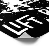 Snowboard skilift doe je zelfs lift1 poster (Hoek)