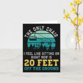 Snowboard skilift  retro de kaart (Gele Bloem)