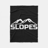 Snowboard skipistes en snowboarden fleece deken (Voorkant)