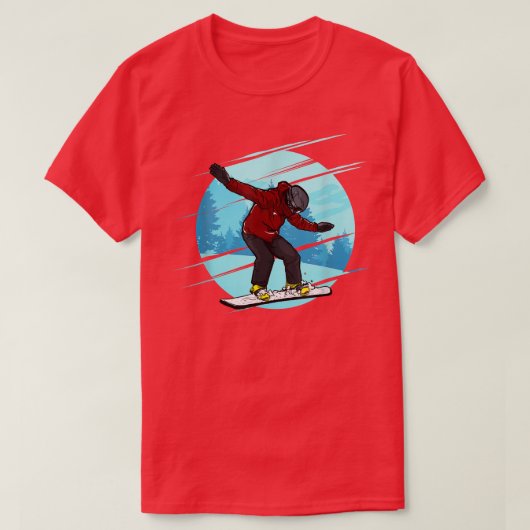 Snowboard Snow T-shirt (Design voorkant)