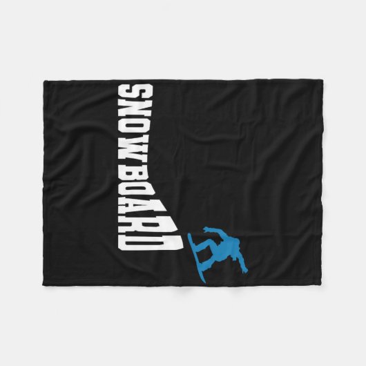 Snowboard Snowboard Retro Snowboard 2 Fleece Deken (Voorkant (Horizontaal))