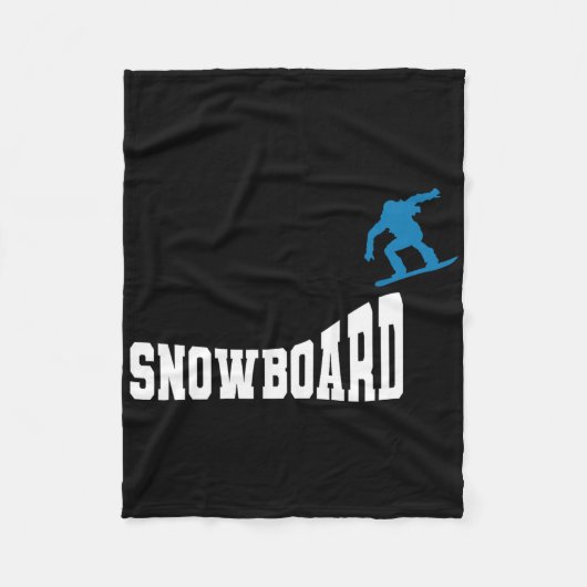 Snowboard Snowboard  Retro Snowboard 2 Fleece Deken (Voorkant)