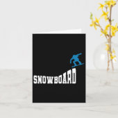 Snowboard Snowboard  Retro Snowboard 2 Kaart (Gele Bloem)