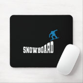 Snowboard Snowboard  Retro Snowboard 2 Muismat (Met muis)