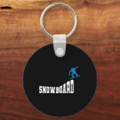 Snowboard Snowboard  Retro Snowboard 2 Sleutelhanger (Voorkant)