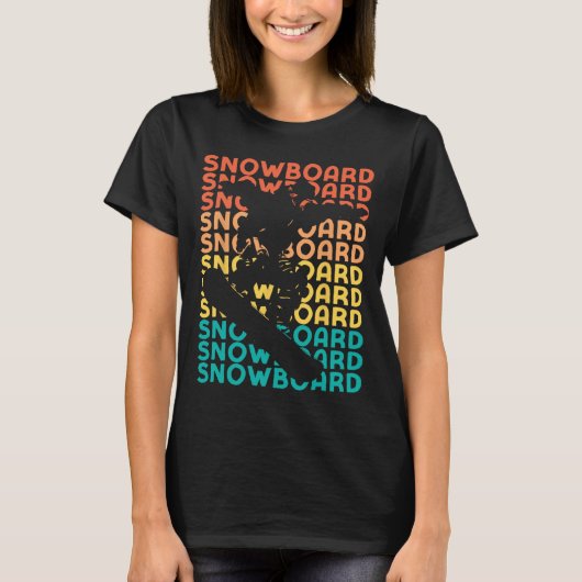Snowboard Snowboard  Retro Snowboard 3 T-shirt (Voorkant)