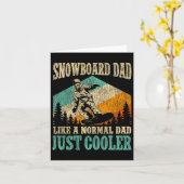 Snowboard snowboard vader vader  retro Sn Kaart (Gele Bloem)