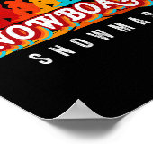 Snowboard snowboarden Co Fun Ski Colorado Mountain Poster (Hoek)