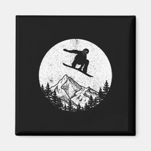 Snowboard Snowboarden Silhouette Snowboarden Gif Magneet