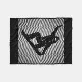 Snowboard snowboarden Skilift Snowboarder Fleece Deken (Voorkant (Horizontaal))