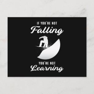 Snowboard Snowboarden Snowboarder Grappig cadeau Briefkaart