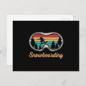 Snowboard Snowboarden Snowboarder Ski Funny Briefkaart (Voorkant / Achterkant)
