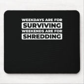 Snowboard Snowboarden Wintersport - Snowboarder Muismat (Voorkant)