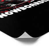 Snowboard snowboarden - Wintersport Snowboarder Poster (Hoek)