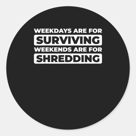 Snowboard Snowboarden Wintersport - Snowboarder Ronde Sticker (Voorkant)