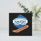 Snowboard Snowboarder Cool Winter Sports Gift Kaart (Staand voorkant)