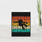 Snowboard - Snowboarder Downhill Instant Kaart (Voorkant)
