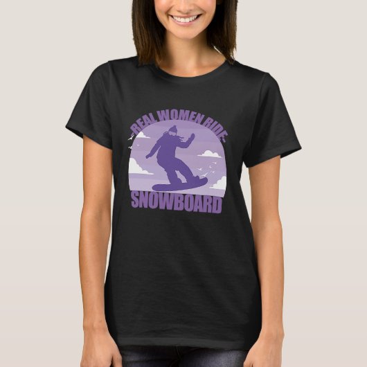Snowboard Snowboarder  funny saying girl T-shirt (Voorkant)
