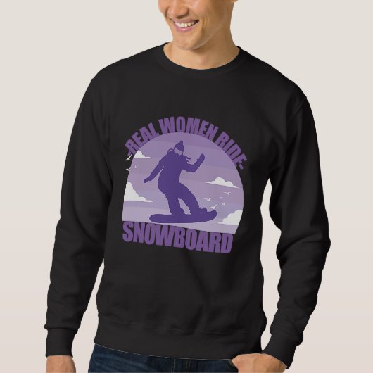 Snowboard Snowboarder  funny saying girl Trui (Voorkant)