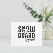 Snowboard Snowboarder Grappig cadeau idee Briefkaart (Staand voorkant)