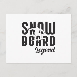 Snowboard Snowboarder Grappig cadeau idee Briefkaart
