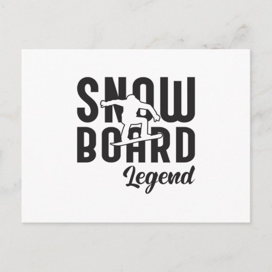 Snowboard Snowboarder Grappig cadeau idee Briefkaart (Voorkant)