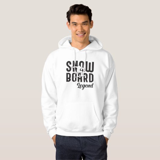 Snowboard Snowboarder Grappig cadeau idee Hoodie (Voorkant volledig)