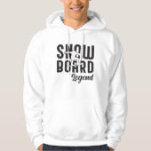 Snowboard Snowboarder Grappig cadeau idee Hoodie (Voorkant)