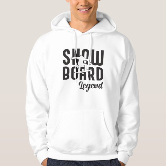 Snowboard Snowboarder Grappig cadeau idee Hoodie (Voorkant)