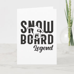 Snowboard Snowboarder Grappig cadeau idee Kaart