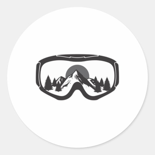 Snowboard Snowboarder Grappig cadeau idee Ronde Sticker (Voorkant)