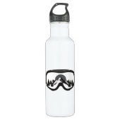 Snowboard Snowboarder Grappig cadeau idee Waterfles (Voorkant)