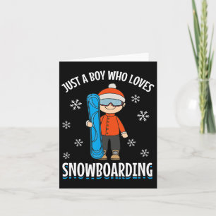 Snowboard snowboarder jongen is een jongen die van kaart