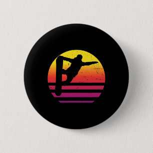 Snowboard Snowboarder Mannen Wintersport Dames Ronde Button 5,7 Cm
