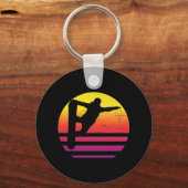 Snowboard Snowboarder Mannen Wintersport Dames Sleutelhanger (Voorkant)