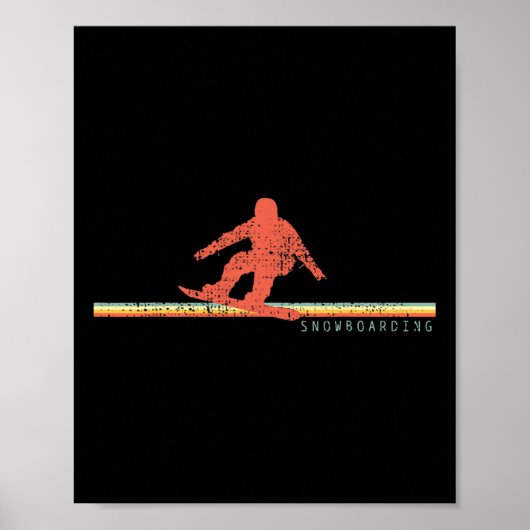  Snowboard Snowboarder Poster (Voorkant)