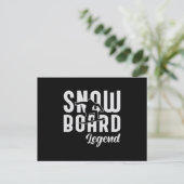 Snowboard Snowboarder Sneeuw Grappig cadeau Briefkaart (Staand voorkant)