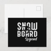Snowboard Snowboarder Sneeuw Grappig cadeau Briefkaart (Voorkant / Achterkant)