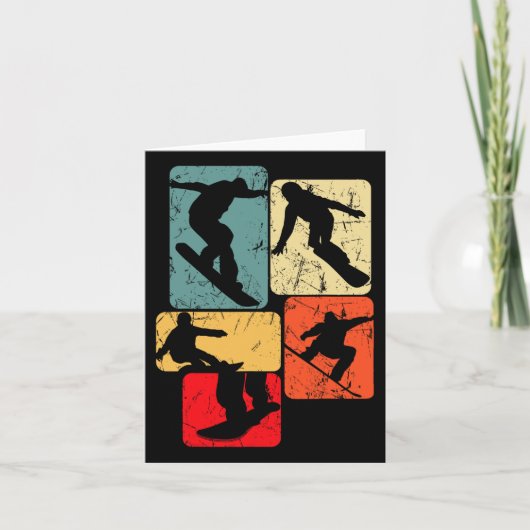 Snowboard Snowboarder Snowboarden Kinder Jongens M Kaart (Voorkant)