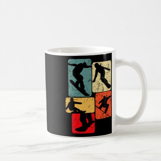 Snowboard Snowboarder Snowboarden Kinder Jongens M Koffiemok (Rechts)