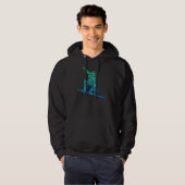 Snowboard Snowboarder Snowboarden Mannen Kinder Bo Hoodie (Voorkant volledig)