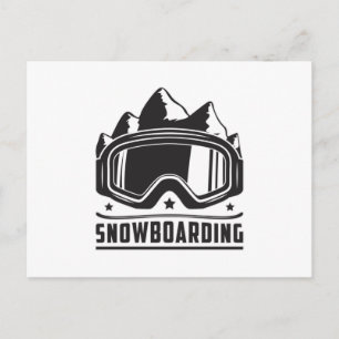 Snowboard Snowboarder Snowboarden Sneeuwcadeau Ide Briefkaart