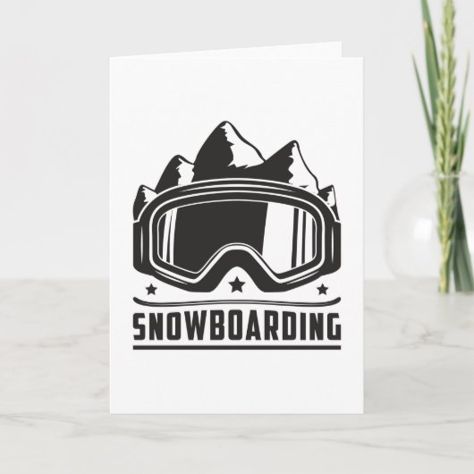 Snowboard Snowboarder Snowboarden Sneeuwcadeau Ide Kaart (Voorkant)