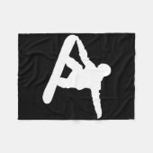 Snowboard Snowboarder Snowboarden Snow Fun Sport Fleece Deken (Voorkant (Horizontaal))