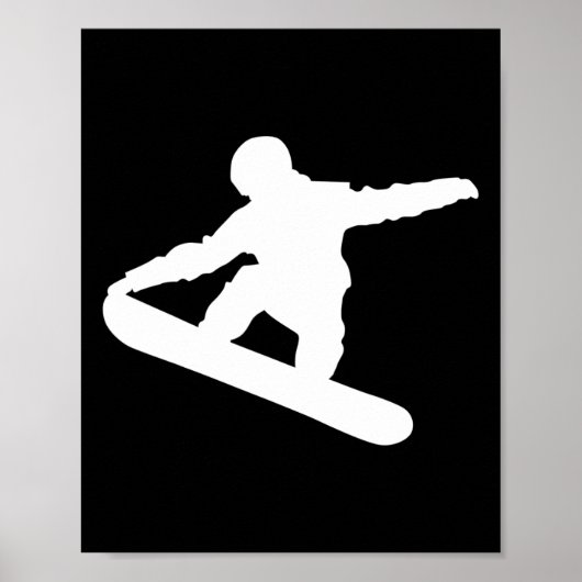 Snowboard Snowboarder Snowboarden Snow Fun Sport Poster (Voorkant)