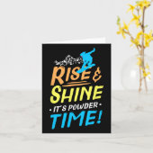 Snowboard Snowboarder Snowboarder Gif Kaart (Gele Bloem)